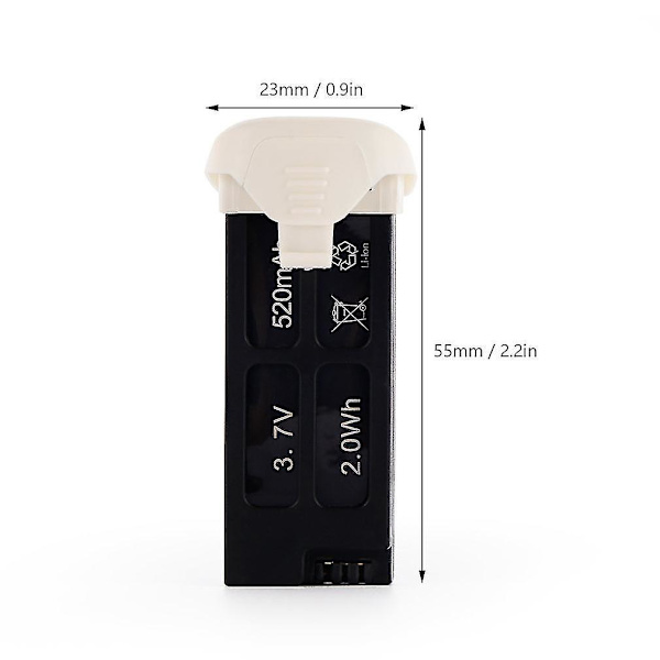 3.7V 520mAh Lipo-akku Hubsan H107C+:lle