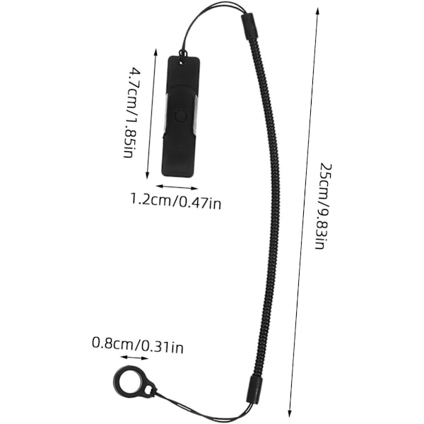 Udtrækkelig Penneholder Lanyard Touch Pen Tether Elastisk Snor for Nem Adgang