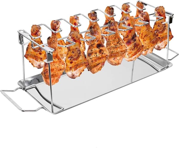 1 stk. sammenleggbar grillrist i rustfritt stål
