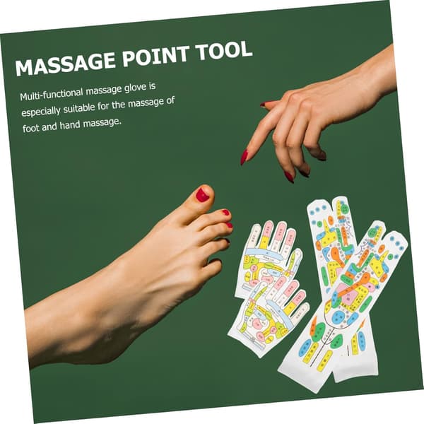 Massagehandskar Strumpor för Zonterapi Bärbara Massageverktyg Elastisk Strumpa