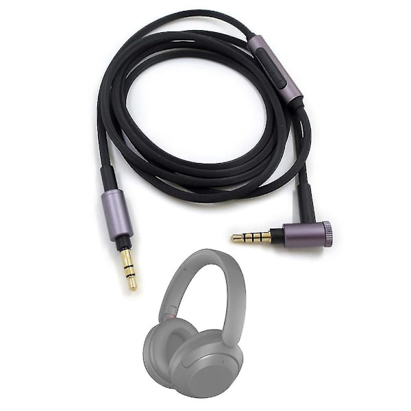 Huvudtelefonkabel med mikrofon för WH-1000XM2 XM3 XM4 WH-H900N 800 Without wire control