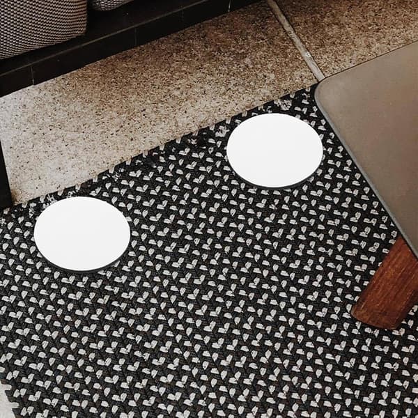 20 par selvklebende borrelåsprikker svart nylon og polyester multifunksjonell
