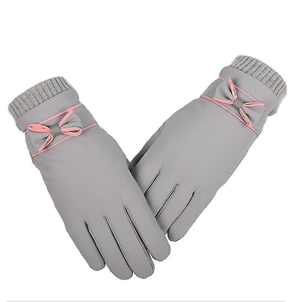 Winter Women Leather Gloves Texting Gloves Warm Touchscreen Gloves