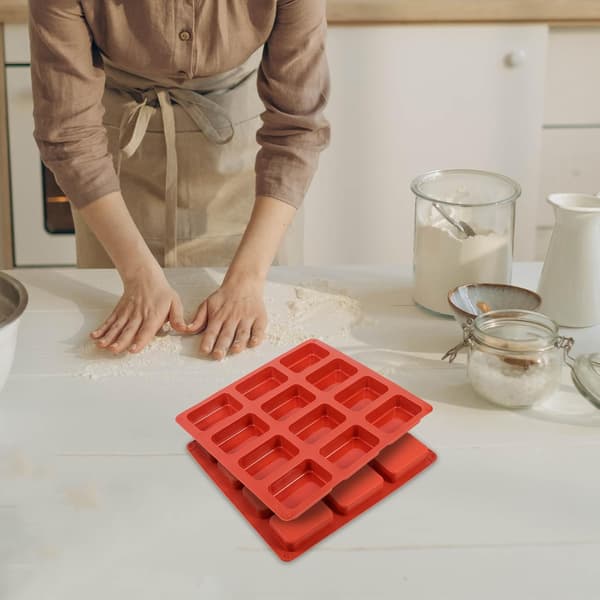 2 stk silikon sjokolade DIY former Non-Stick og solid bakeverktøy for kake, kjeks, pudding