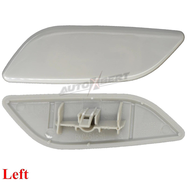 2x Front Bumper Strålkastartvättmunstycke Skydd för Mazda 3 Axela Bn Bm 2014-2016 Strålkastare Spraymunstycke Oprimat Lock Biltillbehör Left