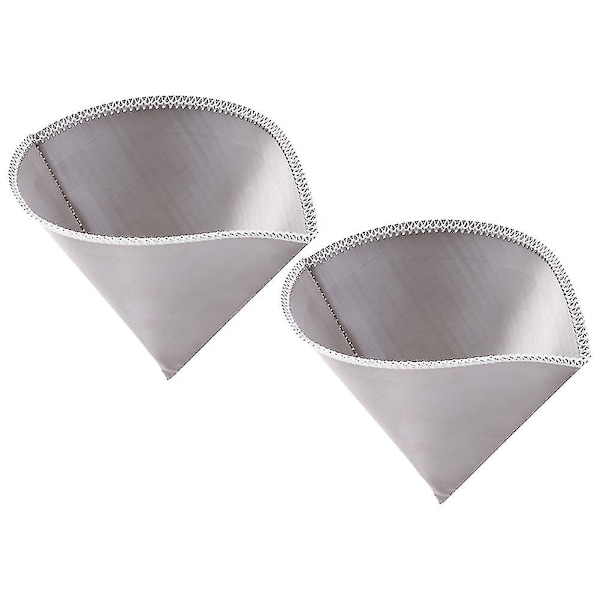 2 st återanvändbara Pour Over-kaffefilter i mesh, rostfritt stål, konfilter, 2-3 koppar