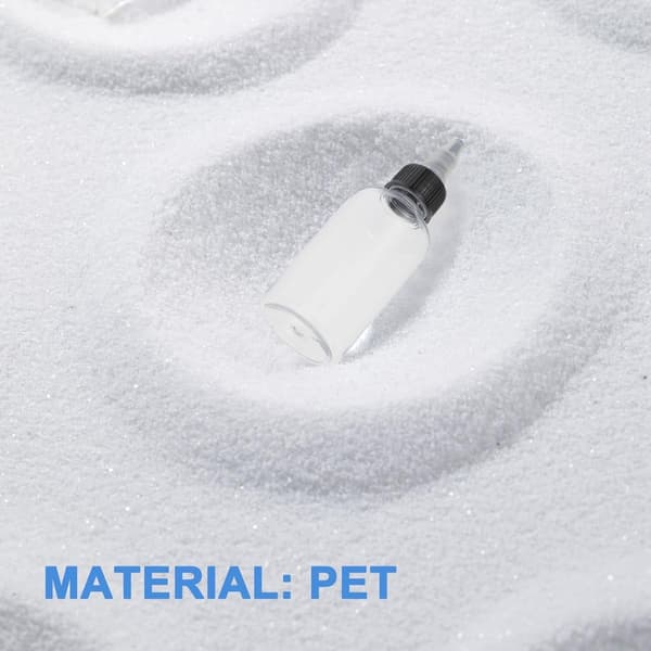 20 st pigmentflaskor tätningsflaskor 50 ml PET-material justerbart flöde fungerar