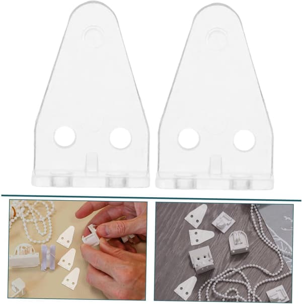 10 stk. plastpersienner hold nede braketter for hjemmebruk forhindrer risting med solid