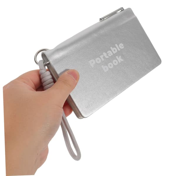 Bærbart Mini PU Læder Notesblok Sæt med Pen, Lille Lomme Notesbog 5.8\" X 3.5\"