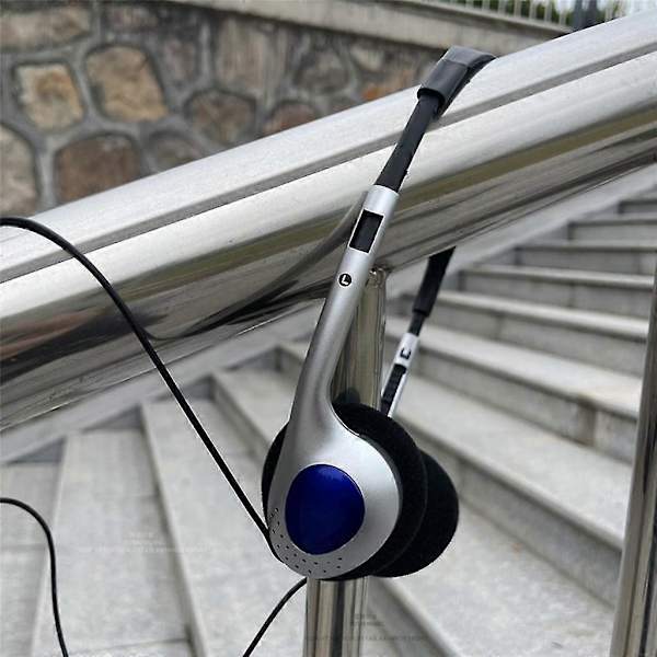 Hovetelefoner Y2k Personlighed Retro Headset Sort Mode Stil Headset Over Øre Silver