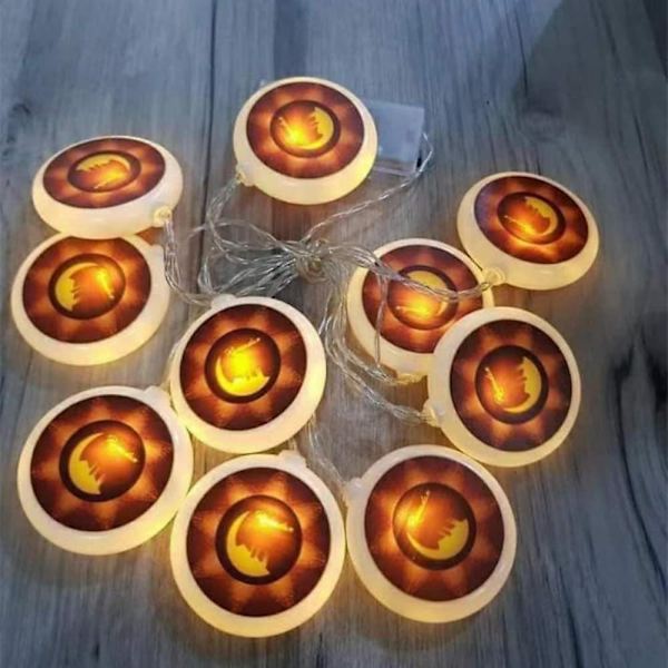 Ramadan-koristeet Eid Mubarak LED-valoketju 20 LED-lampua Kuu Tähti