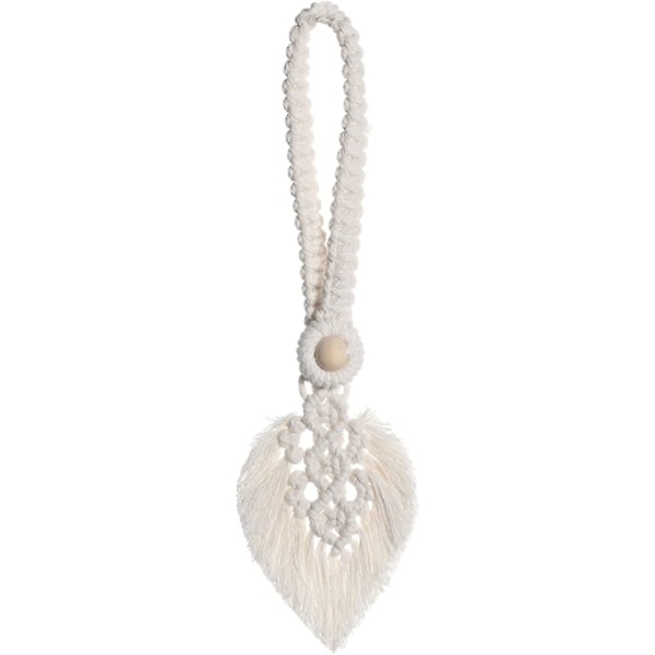 Blad Tassel Gardinbinder, Bohemian Tassel Tieback Håndvævet Bomuld Gardinbinder
