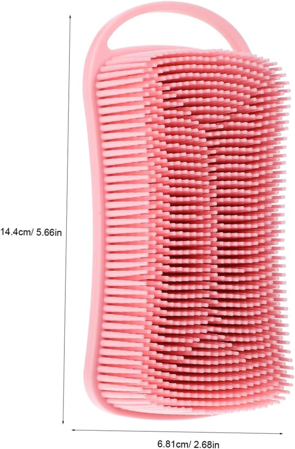4 stk. hårbørste til hovedbundsrens med massagefunktion i silikone