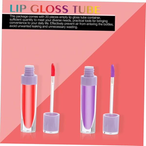 10 stk DIY tomme lipgloss-tuber med stav, lette bærbare leppestiftbeholdere