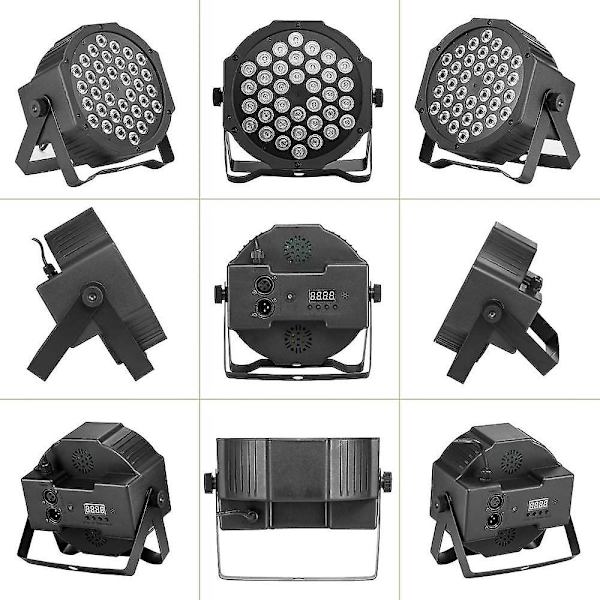 LED-strobelys for scene med 36W UV-svartlys, 36 LEDer