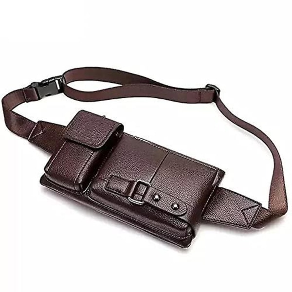 Herrar Läder Axelväska, Bröst Axelväska, Vattentät Crossbody Väska