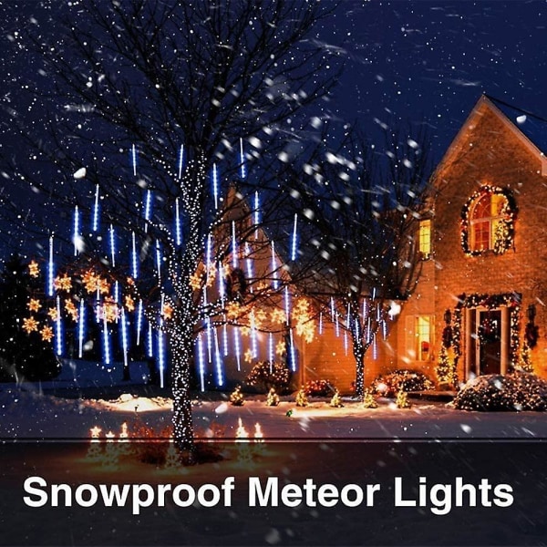 Meteordusj Regnlys Utendørs Icicle Snowfall Light