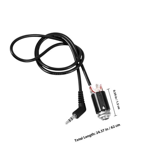 Guitar Pickup Kabelsele med 6,35 mm Jack til Akustisk Guitar Eq, Stabil Forbindelse