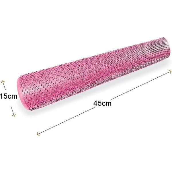 Muscle Massager Foam Roller Til Deep Tissue Massage, pink, 45x15cm