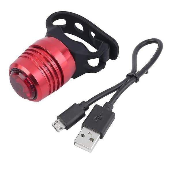 USB-oppladbart baklys med 3 moduser for sykkel