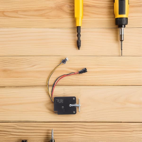 Elektrisk Kontrollås Dc12V Mini Servodørlås med Deteksjonsbryter