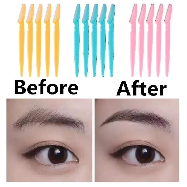 48 delar ansiktshyvel ögonbrynshyveltrimmer med precisionsskydd-yuhao