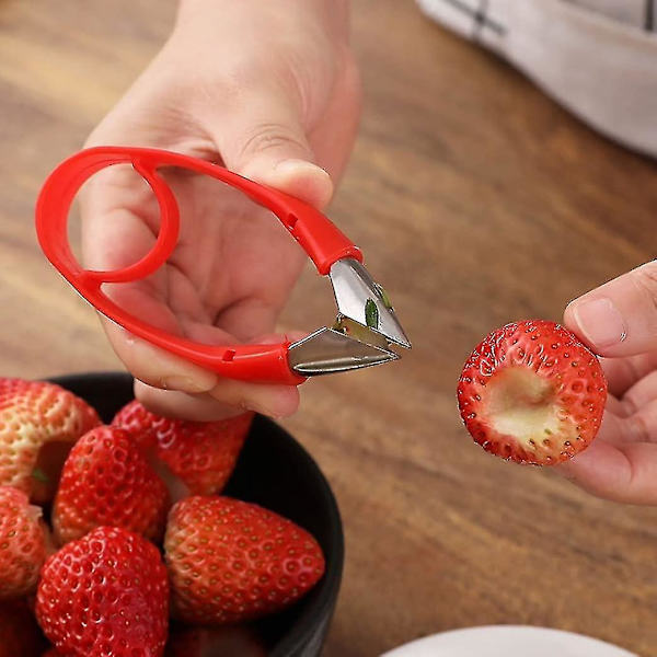 Grøntsagsredskab til køkken Frugtkernehusfjerner, frugtkernehusfjerner (10 stk., rød) - yuhao