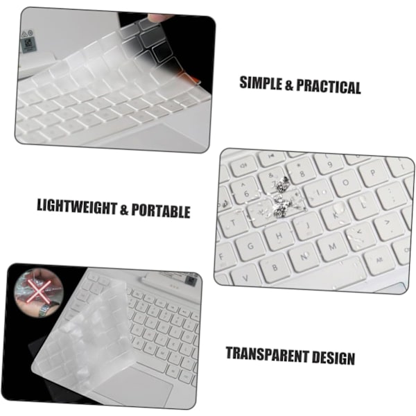 Silikon Tangentbordskydd 5-pack Vattentät Film för Laptop Tangentbord Anti-stänk Lätt att Rengöra