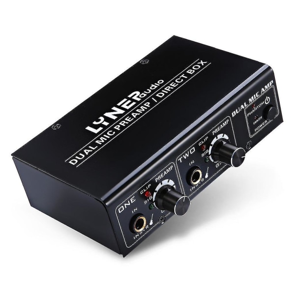 Hifi 2-kanals mikrofonförförstärkare förförstärkare ljud elgitarr basförstärkare