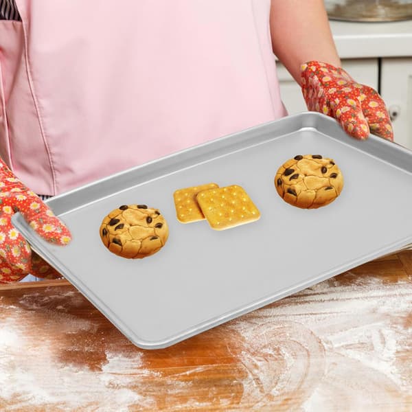 Bageplade i aluminiumslegering Cupcake Bageplade i metal Rektangulær Glat Overflade Kompakt