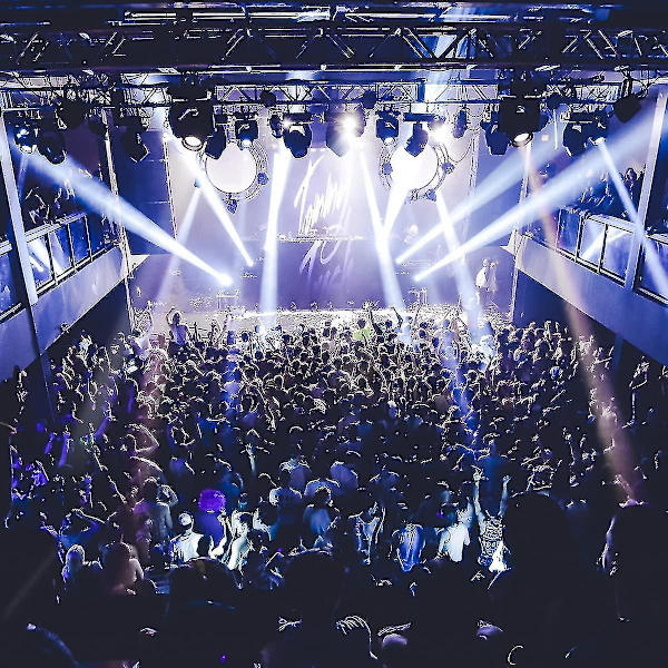 Scenebelysning, LED 3W Projektionslampe Hvid Farve Pinspot Med EU Stik