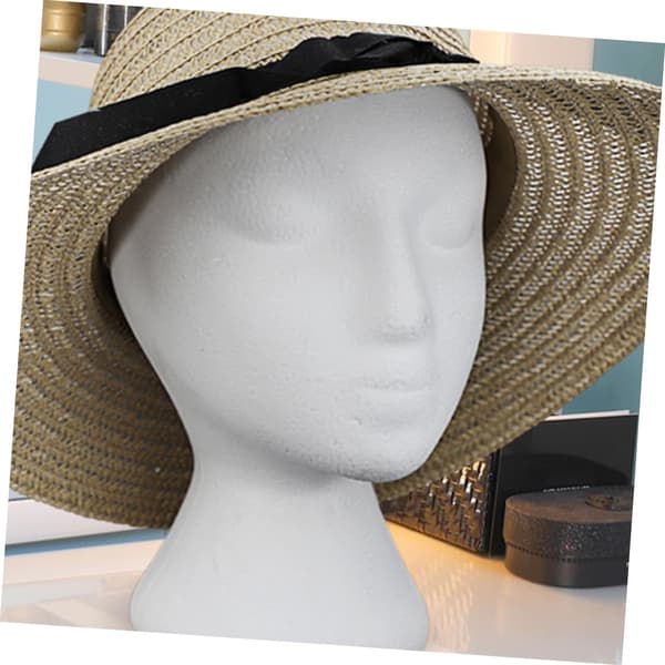Mannequin Hode Modellholder for Salong Butikk Hjem Skum Materiale Utstilling Mannequin Hode Stativ