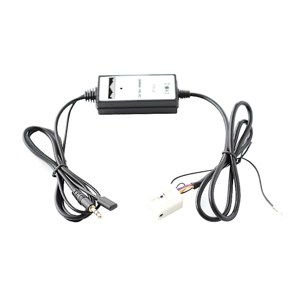 Billaudio Aux Adapter 3,5 mm Aux Indgang Cd-Skifter 12-polet Til T5