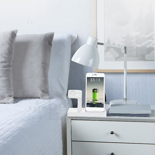2-in-1-latausasema Apple-laturin pidikkeelle, iWatchille ja iPhonelle