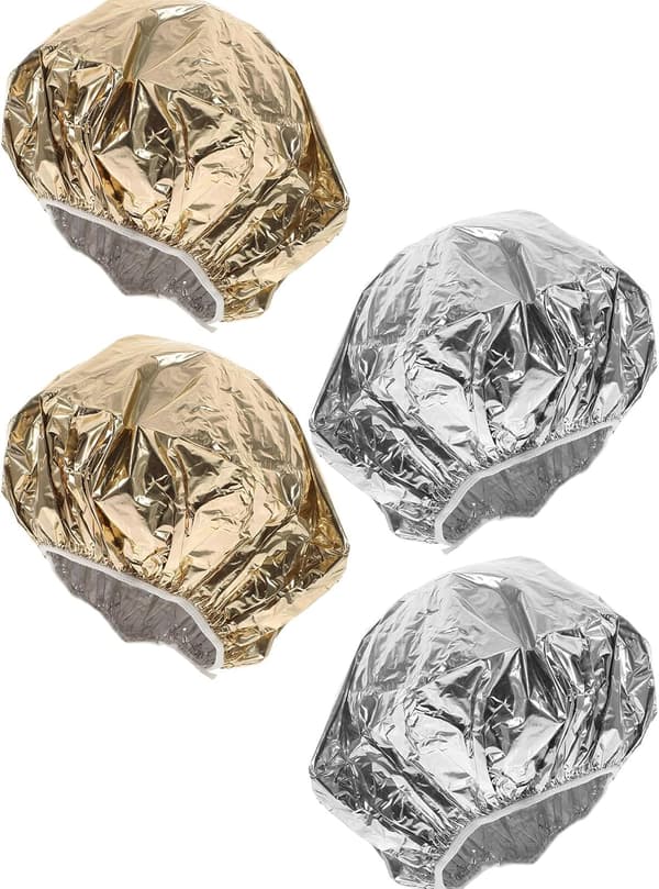 Hårfarging Dypkondisjonerende Hette 4 stk Elastisk Folie Varmehette Aluminium
