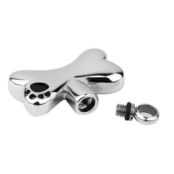 Mini Rustfrit Ståfodspor Knogle Urne Dyre Askebeholder Vedhæng Krukke Souvenir