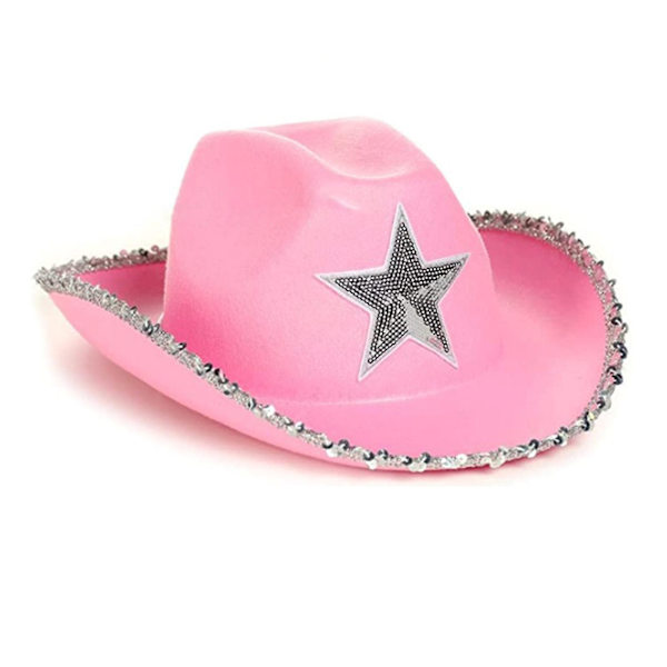 Cowgirl Hatte Stjerne Kvinder Bachelorette Fødselsdagsfest Hatte Cowgirl Cosplay