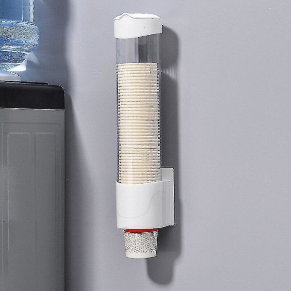 Seinään kiinnitettävä muovimukipidike Kertakäyttöiset paperimukit