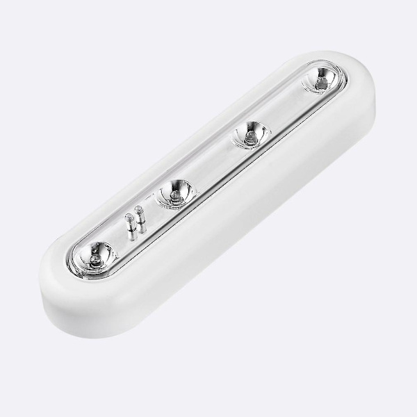 4-LED Under Cabinet Swivel Push Tap Touch Stick On Light
