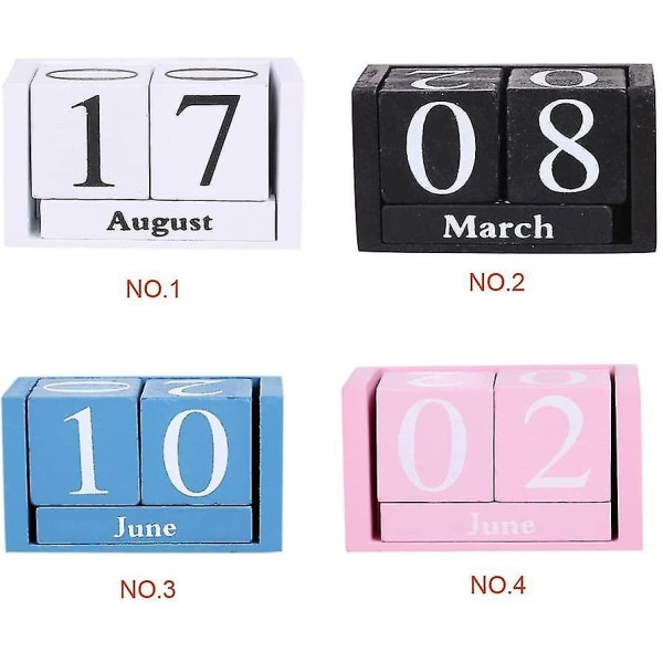 Trekubekalender for skrivebord, kontor og soverom