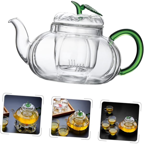 Elegant Græskar Tekande Varmebestandig 600ml Hjemmekontor Kedel Let at Rengøre Kung Fu Tekande