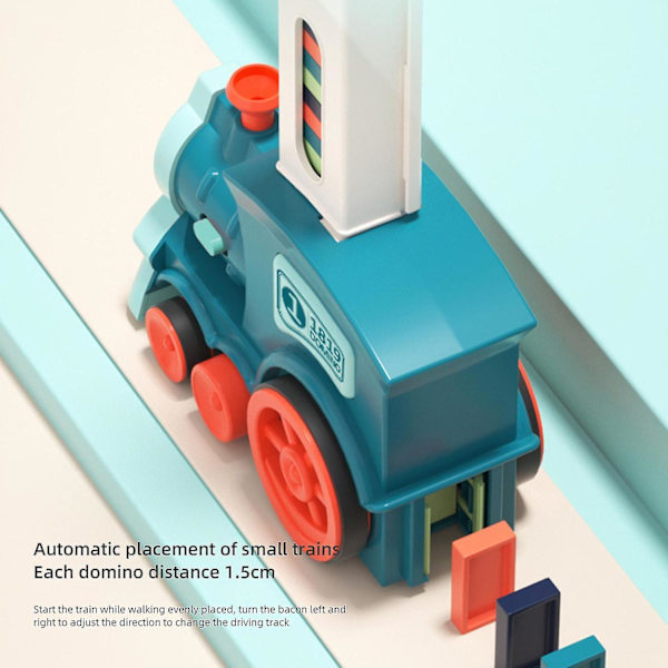 Helt Ny 2023 Oppgradert Elektrisk Tog Dominosett For Barn Automatisk Domino Tog Leke