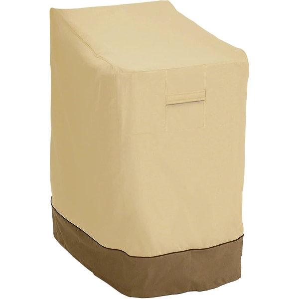 Veranda Vattentät Skydd Stapelbara Trädgårdstolar Skydd Tillbehör Khaki, 25.5l X 33.5d X 45h Tum