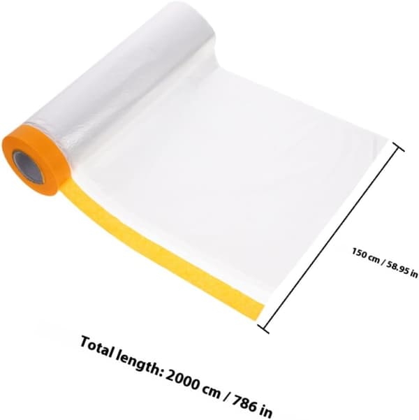 2 ruller vindusisolasjonsfilmsett for vinter, PE-materiale med selvklebende tape