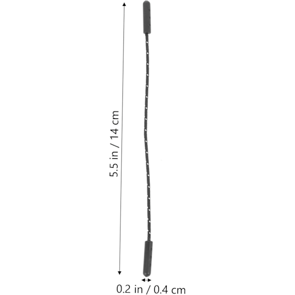 Glidelåstrekk Erstatninger 20 stk TPU Nylon Snor Trekk