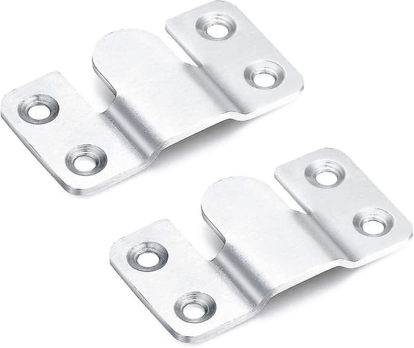 10 stk. Flush Mount Brakett, Rustfritt Stål Interlåsing Bildeframme Henger, Tung Gave