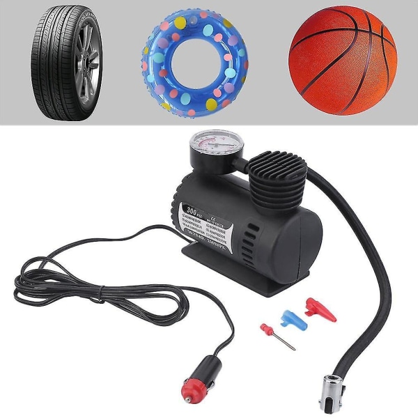 Luftkompressor 12V Dekk-inflator Bil Auto Elektrisk Pumpe