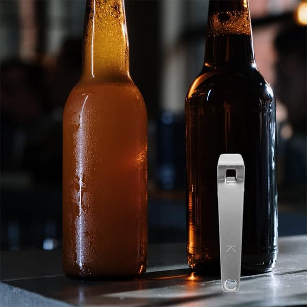 8 stk. flaskeåbner i rustfrit stål til bar, bartender, mini oral væskeflaskeåbner