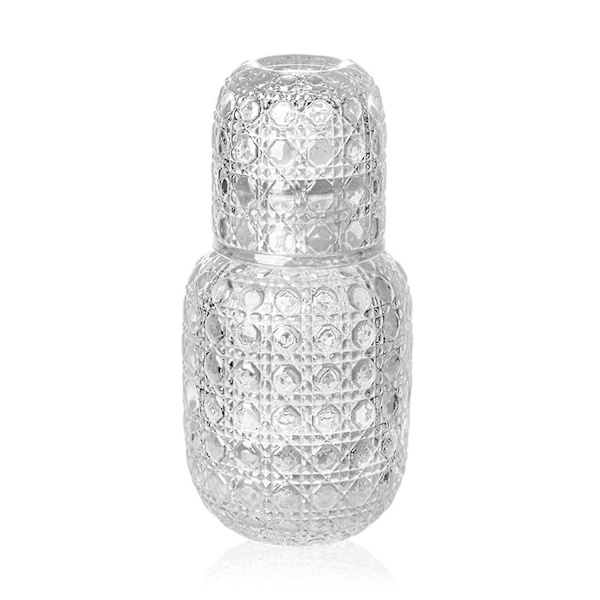 150ml Vintage Sengevandskaraffel og Glas