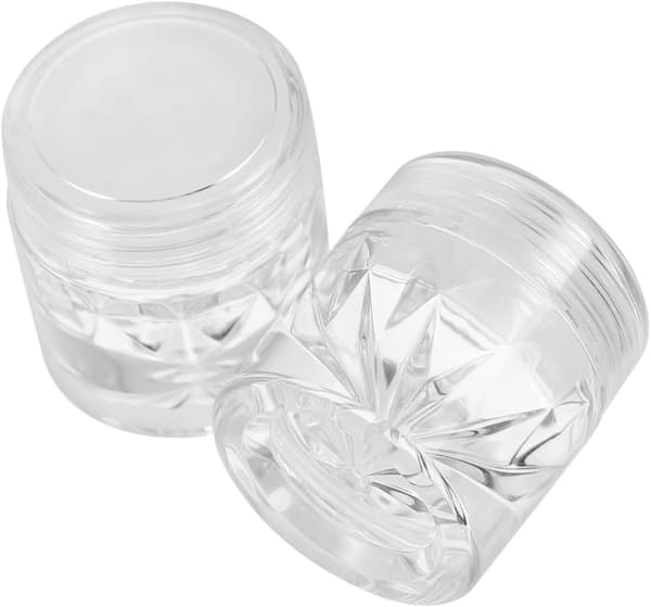 10 st tomma förvaringsflaskor för löst puder, sminkunderförpackning